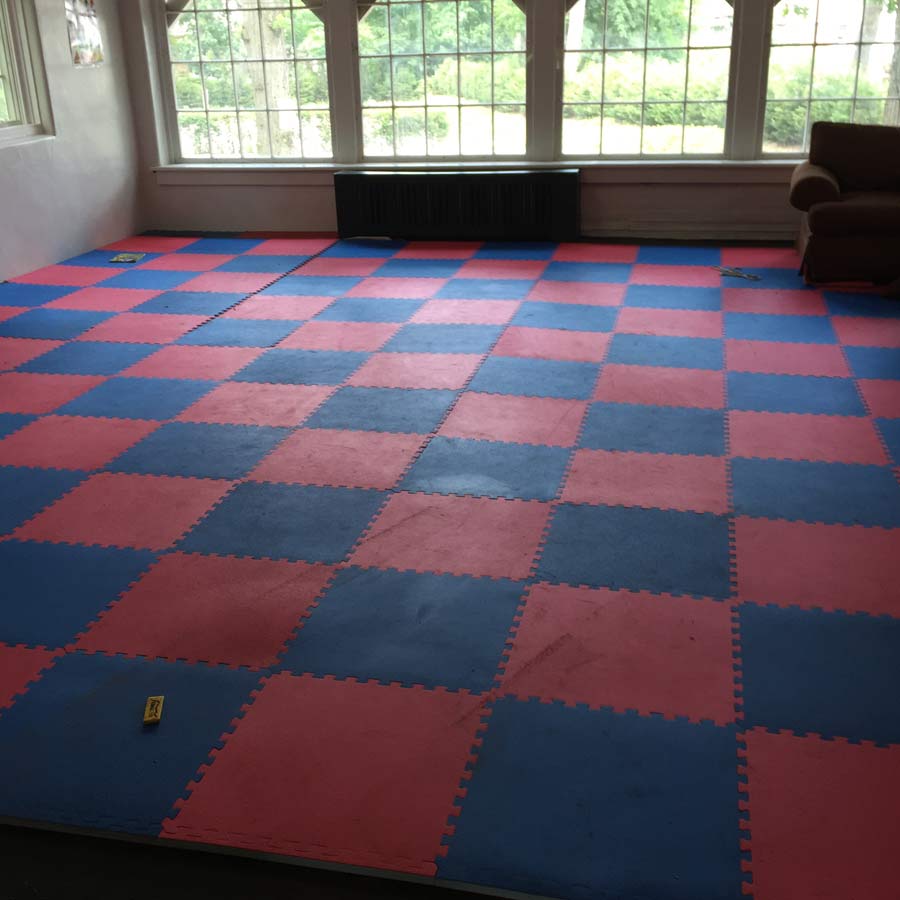Interlocking home karate mats
