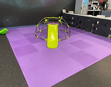 play room with foam flooring