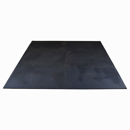 American Floor Mats - Heavy Duty Stall Tiles - Stable/Horse Tiles - Thick,  Durable Rubber Flooring Solid Black - Single 2' x 2' Center Tile 3/8 Thick