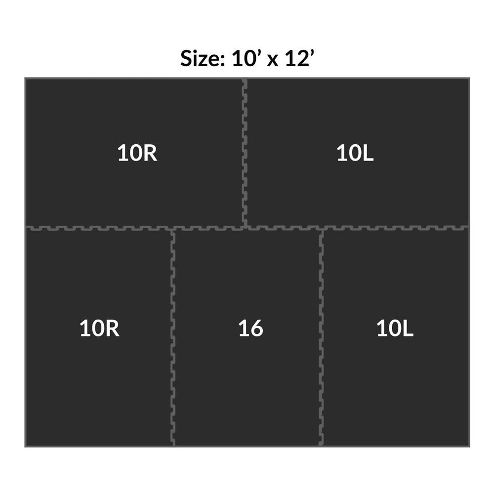 Sundance Horse Stall Mat Kit 10x12 Ft Black hexagon stall diagram 