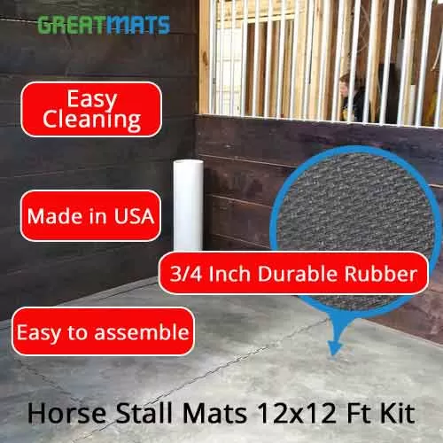 How Thick Should Horse Stall Mats Be?