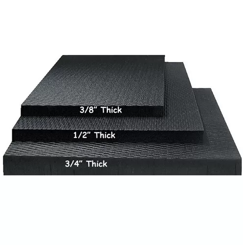 4x6 Ft x 3/4 In. Fitness Rubber Floor Mat Diamond Black