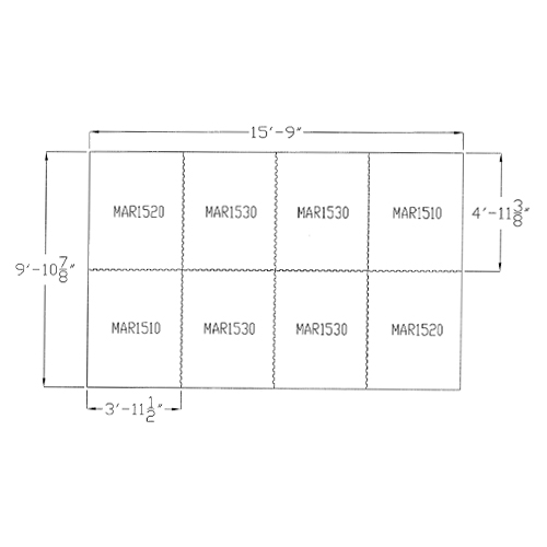 Rubber Horse Stall Mats 10x16 Ft Kit Diagram