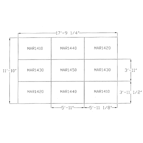 Horse Stall Mats 12x18 Ft Kit Diagram