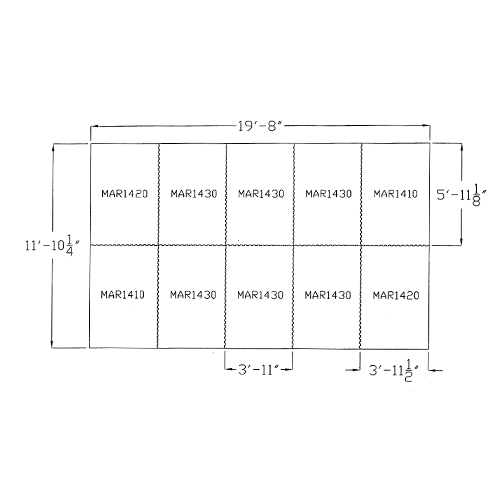 Horse Stall Mats 12x20 Ft Kit Diagram