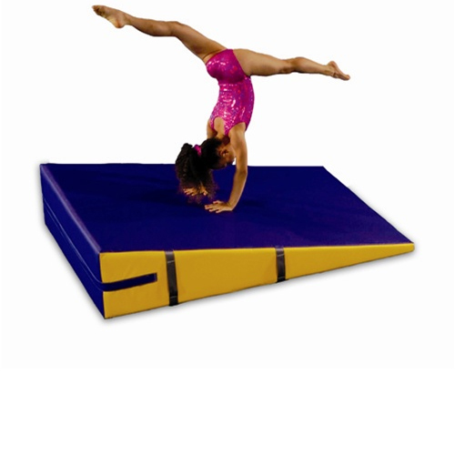 Incline Wedge Non-Folding 36 x 72 x 16 high showing gymnast.