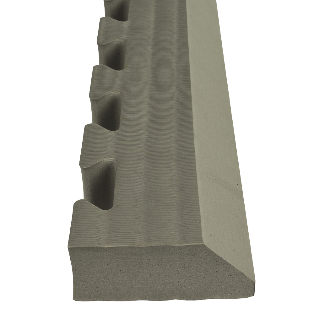 Top end view of Border Ramp Pair for Indoor Playground Foam Tiles 1.5 inch x 1 Meter