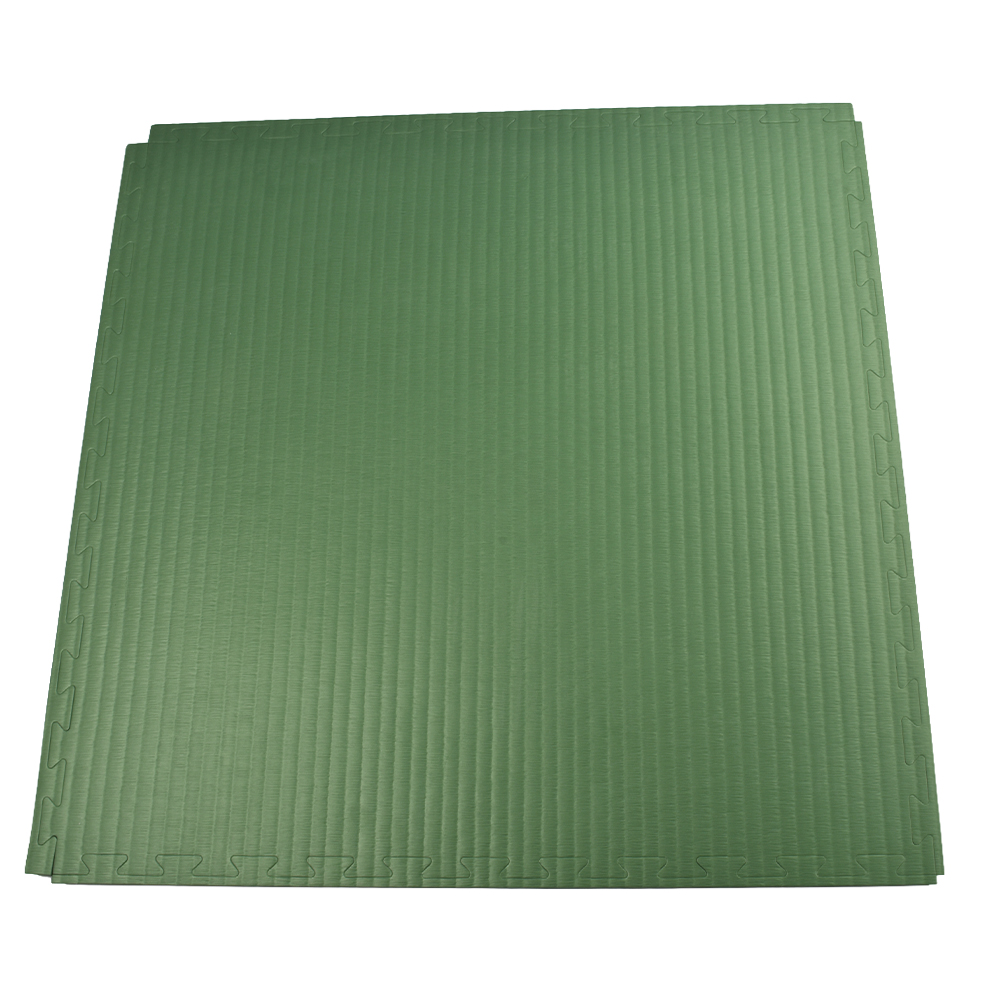 Indoor Play Area Flooring Foam Surface Tiles 1-5/8 Inch Indoor full tile in green