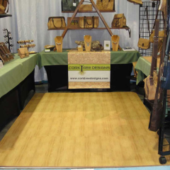 wood grain interlocking foam floor mats at trade show thumbnail