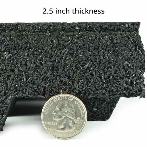 2.5 inch thick playground tiles