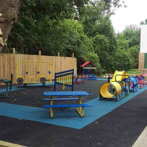 rubber playground flooring