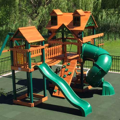 fall height rated outdoor rubber playground tiles