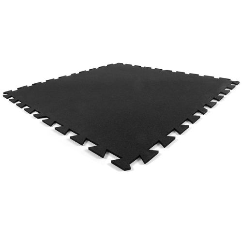 Geneva Rubber Tile 3/8 Inch Black