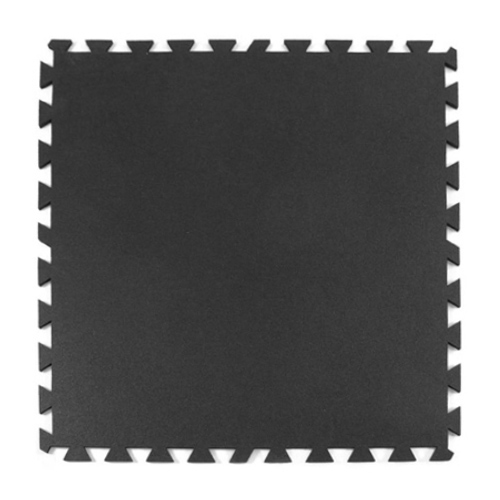 Geneva Interlocking Rubber Tile Black 1/4 Inch