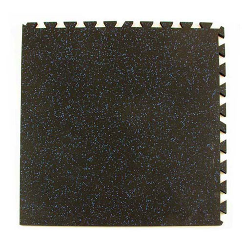 Geneva Rubber Tile 3/8 Inch 10% Color corner tile.