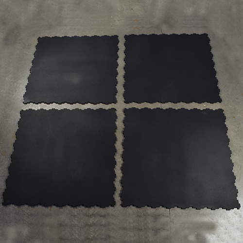 rubber floor tiles interlocking 4x4