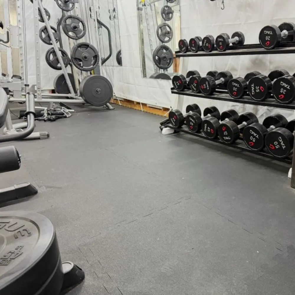 rubber tiles for home gym flooring