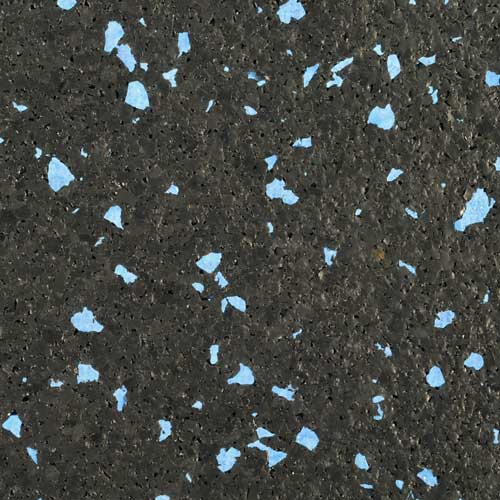 Rubber Tile 2x2 Ft x 3/8 Interlocking Sport 10% Blue texture.