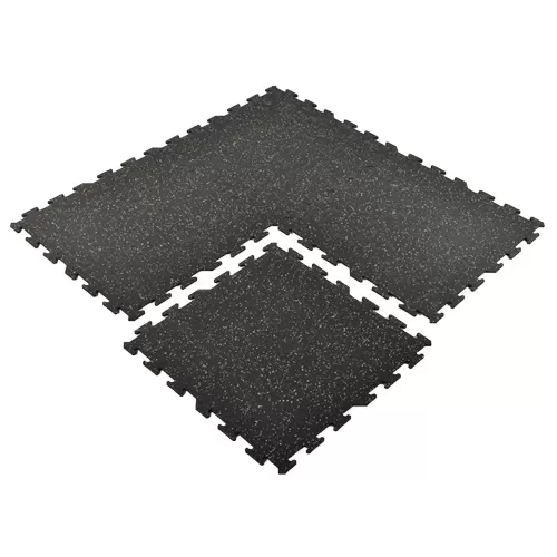 Interlocking Rubber Tile 2x2 Ft x 8 mm 10% Tan/Brown 4 tiles.