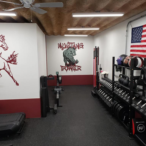 Rubber School Weight Room Flooring