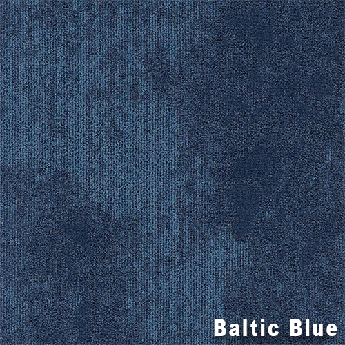 High Tide Commercial Carpet Tile .31 Inch x 50x50 cm per Tile Baltic Blue Close up