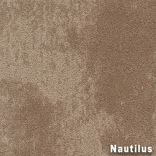 Nautilus Close up High Tide Commercial Carpet Tile .31 Inch x 50x50 cm per Tile