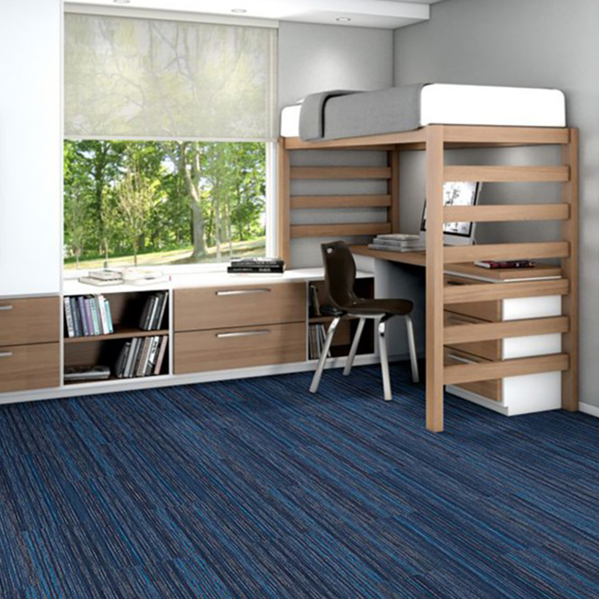 Higher Calling Commercial Carpet Plank .23 Inch x 9x36 Inches 20 per Carton New Age color in kids room