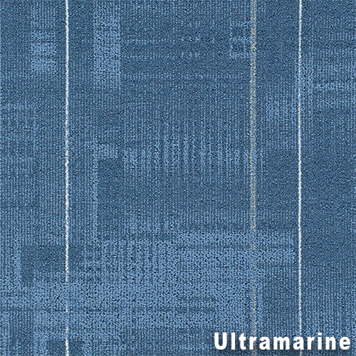 Make Sense Commercial Carpet Tiles .31 Inch x 50x50 cm per Tile Ultramarine color close up