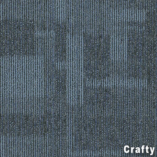 Point of View Commercial Carpet Plank .27 Inch x 18x36 Inches 10 per Carton Crafty color close up
