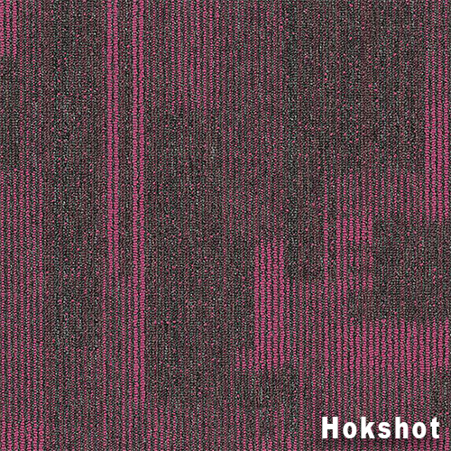Point of View Commercial Carpet Plank .27 Inch x 18x36 Inches 10 per Carton Hotshot color close up