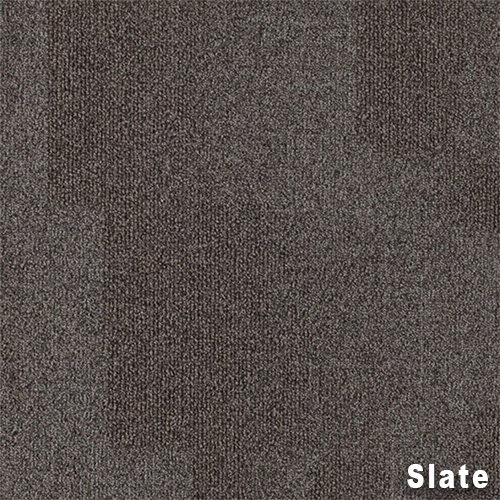 Replicate Commercial Carpet Tile .31 Inch x 50x50 cm per Tile Dark Slate color close up