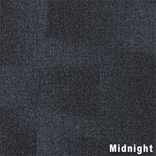 Replicate Commercial Carpet Tile .31 Inch x 50x50 cm per Tile Midnight color close up