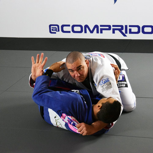 Comprido and Cazuza on Greatmats Pro MMA Smooth 1x2 Meter Mats