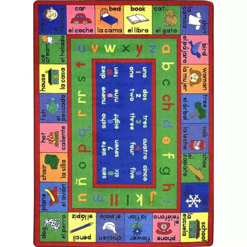 Lengualink Spanish Kids Rug 7 Ft 8 Inx10 Ft 9 In