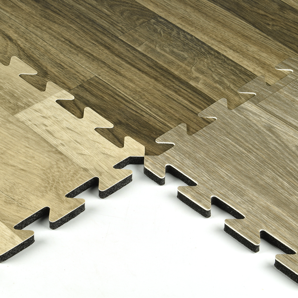 wood grain surface foam tiles