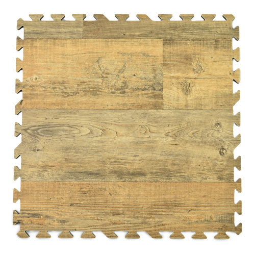 Reversible Wood Grain Foam Tiles