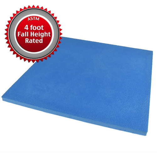 4ft fall rating rubber foam blend pool flooring