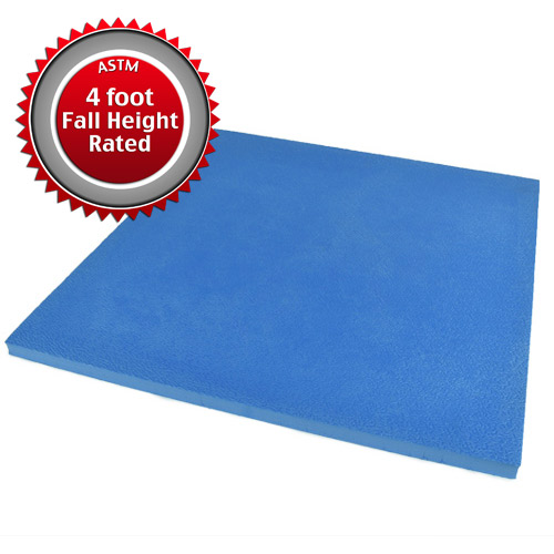 4ft fall rating rubber foam blend pool flooring