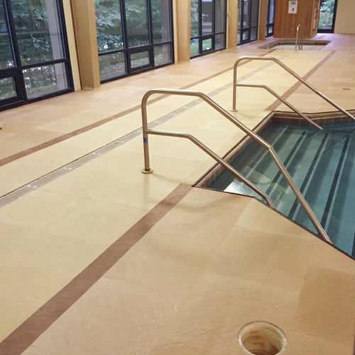 pool surround surface