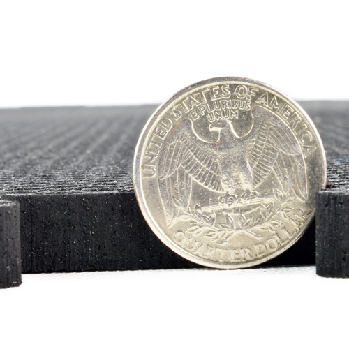 3/8 Inch interlocking rubber gym tile