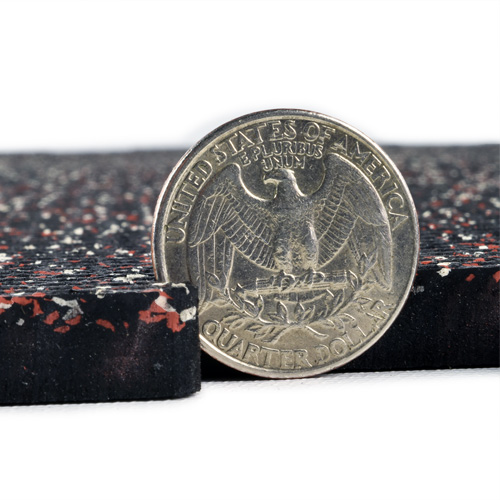 3/8 thick rubber mats weigh 10 lbs