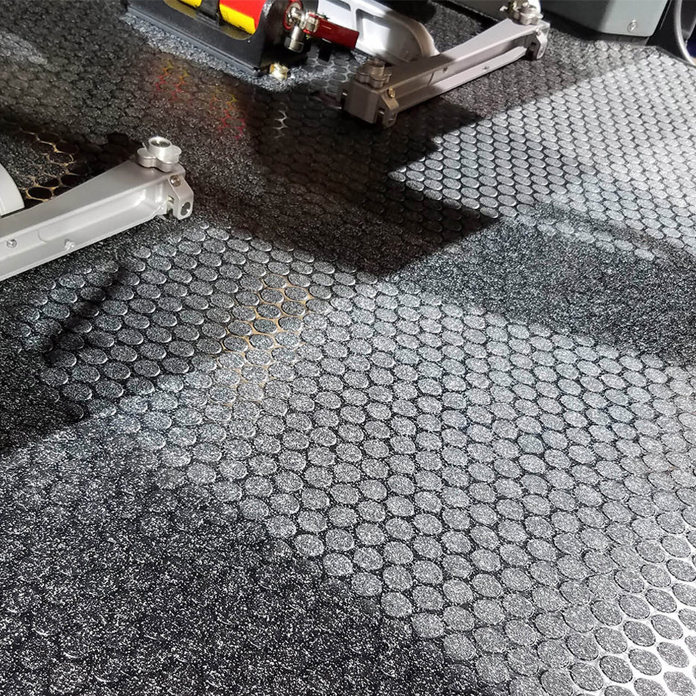 LonCoin II Flecks Commercial Vinyl Roll 8x60 Ft vehicle install in onyx
