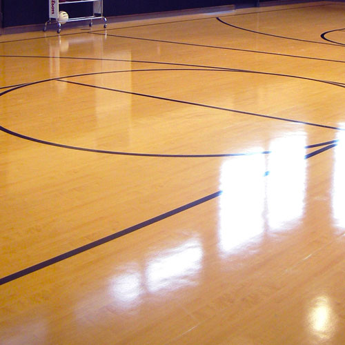 basketball court flooring high shine