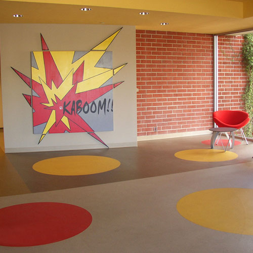 vinyl laminate flooring rolls for school