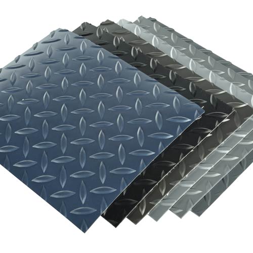 diamond pattern multiple colors vinyl sheet flooring 