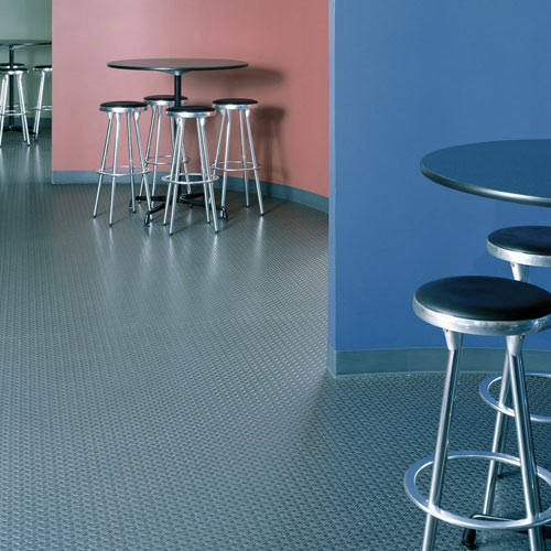 LonPlate Patina Commercial Vinyl Flooring looks metallic