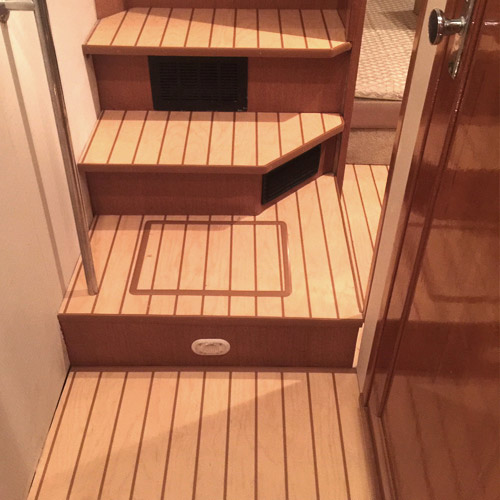 Wood Look Vinyl Flooring Rolls for Boats and Yachts