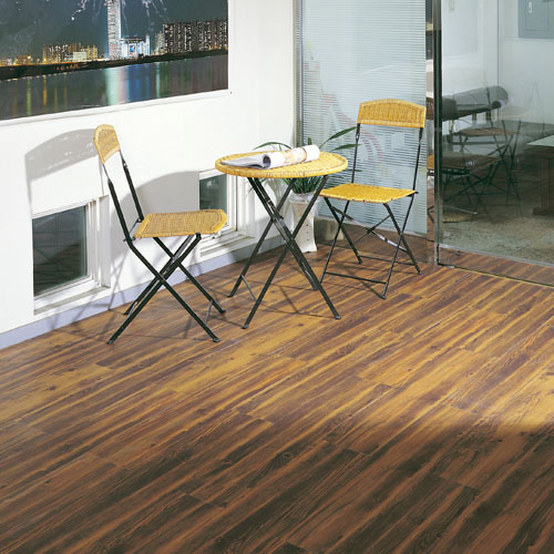 LVT Rustic Wood Grain Floor Tiles
