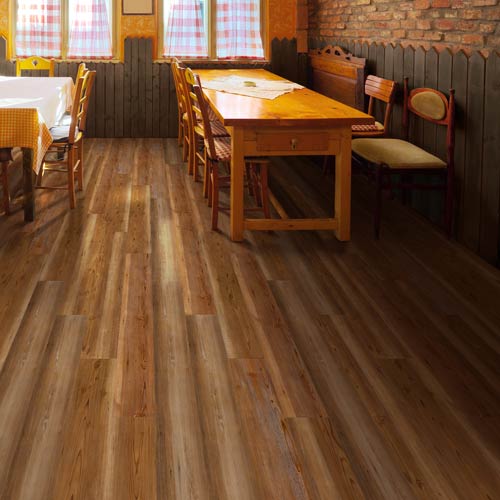 Magnitude Premium Laminate Vinyl Flooring Planks vintage pine install.