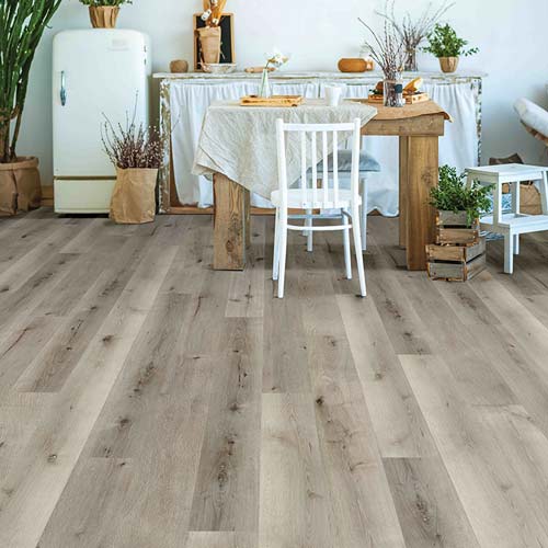 light whitewashed wood plank floor